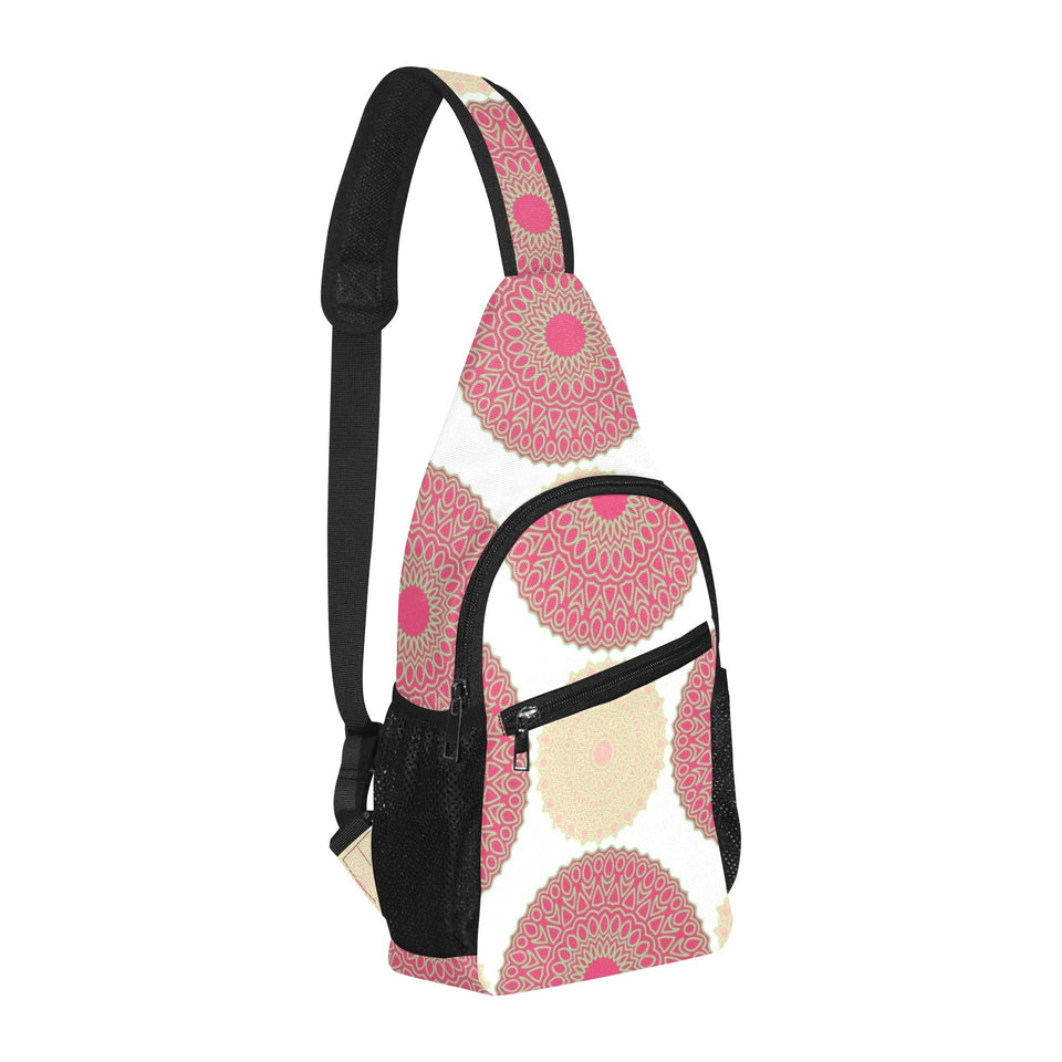 Circle indian pattern All Over Print Chest Bag
