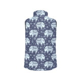 Elephant tribal design pattern Women's Padded Vest
