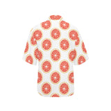 Grapefruit pattern Women's All Over Print Hawaiian Shirt