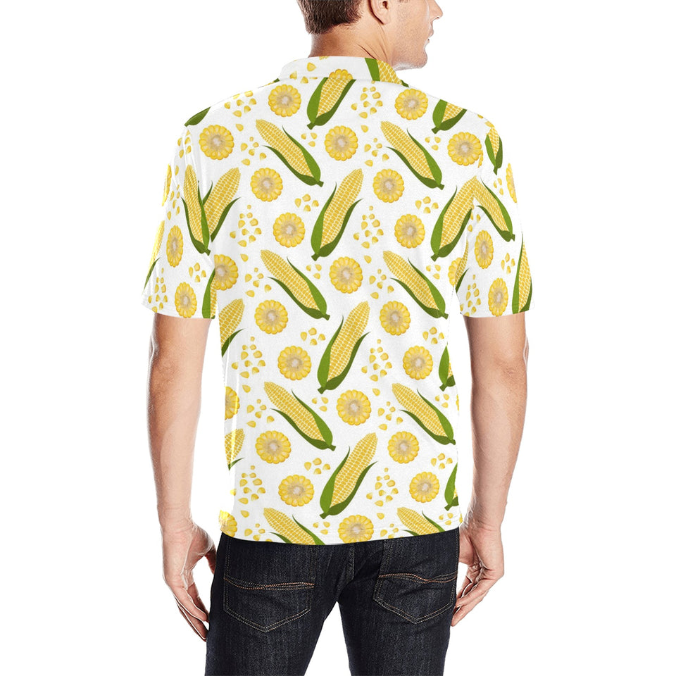 Corn Pattern Print Design 05 Men's All Over Print Polo Shirt
