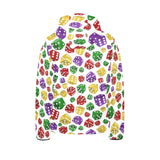 Dice Pattern Print Design 03 Kids' Boys' Girls' Padded Hooded Jacket