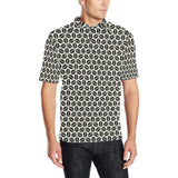 Coffee bean abstract modern pattern Men's All Over Print Polo Shirt