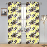 Ostrich Pattern Print Design 04 Gauze Curtain