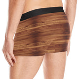 Wood Printed Pattern Print Design 04 Men's All Over Print Boxer Briefs Men's Underwear