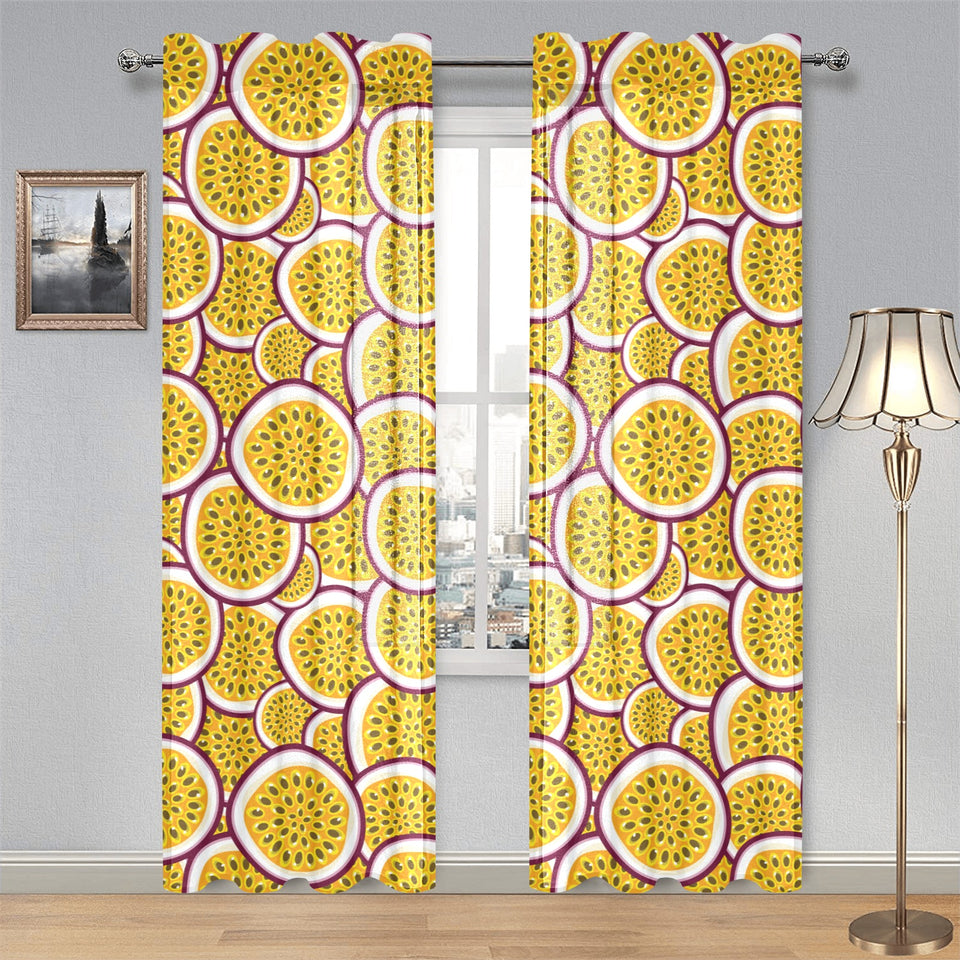 Passion fruits slice pattern Gauze Curtain