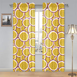 Passion fruits slice pattern Gauze Curtain