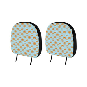 Pretzels Pattern Print Design 03 Car Headrest Cover