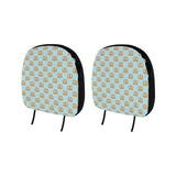 Pretzels Pattern Print Design 03 Car Headrest Cover