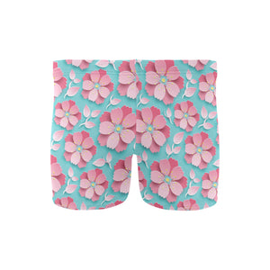 3D sakura cherry blossom pattern Men's Swimming Trunks