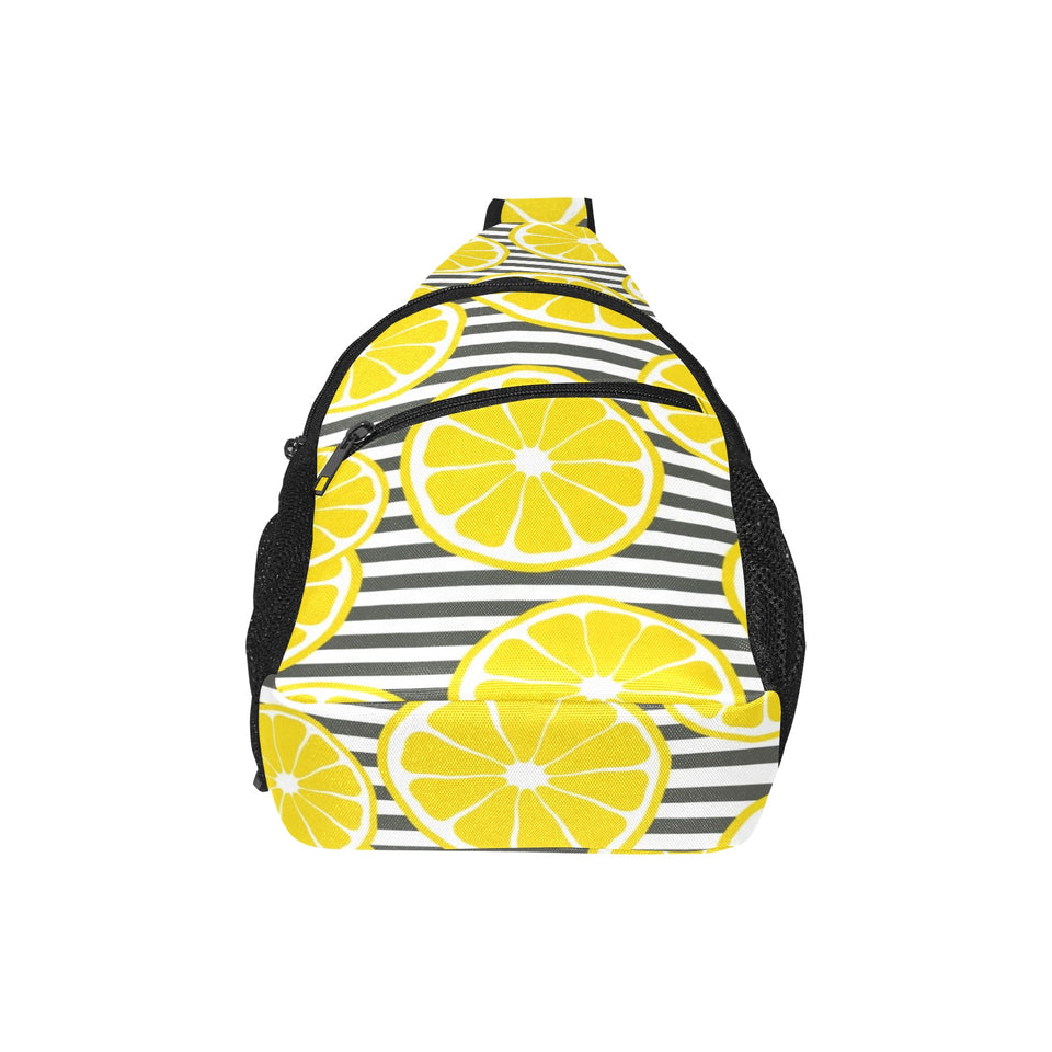 slice of lemon design pattern All Over Print Chest Bag
