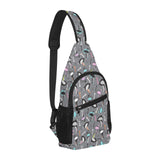 Ostrich Pattern Print Design 01 All Over Print Chest Bag