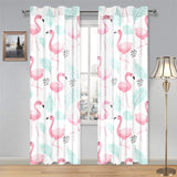 Cute flamingo pattern Gauze Curtain