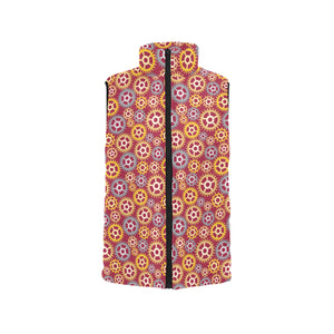 Gear Pattern Print Design 04 Men's Padded Vest