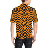 Bengal tigers skin print pattern Men's All Over Print Polo Shirt
