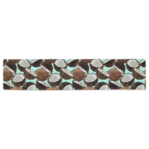Coconut Pattern Print Design 03 Table Runner