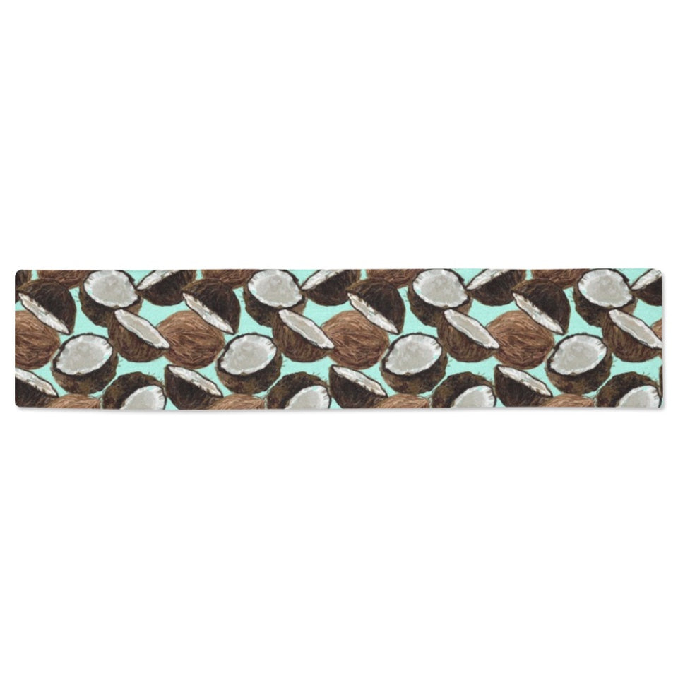 Coconut Pattern Print Design 03 Table Runner
