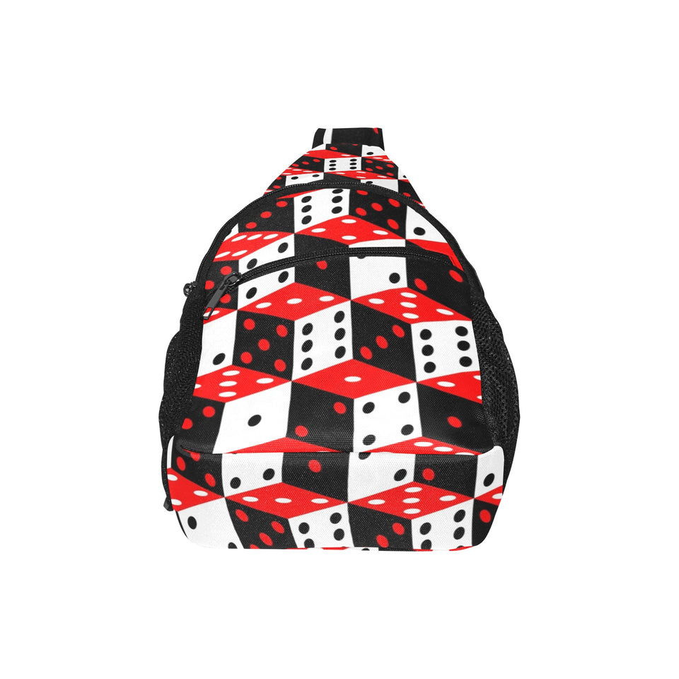Dice Pattern Print Design 02 All Over Print Chest Bag
