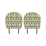 Coconut Pattern Print Design 04 Car Headrest Cover