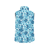 Hibiscus Pattern Print Design 03 Men's Padded Vest