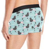 poodle dog green background Men's All Over Print Boxer Briefs Men's Underwear