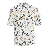 Anchors Rudders pattern Men's All Over Print Polo Shirt