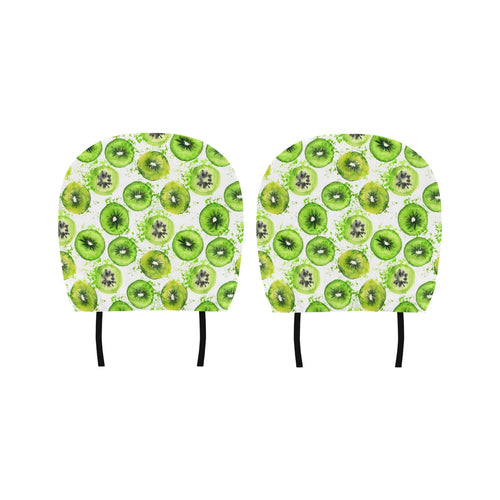 Watercolor kiwi pattern Car Headrest Cover