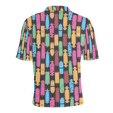 Skate Board Pattern Print Design 02 Men's All Over Print Polo Shirt