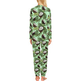 Coconut Pattern Print Design 02 Women's All Over Print Pajama Set