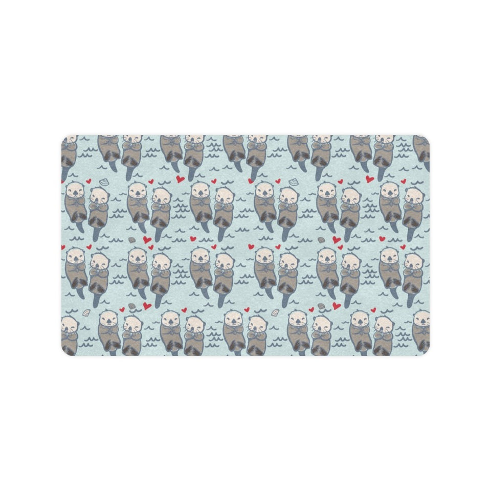 Lovely Sea Otter Pattern Doormat