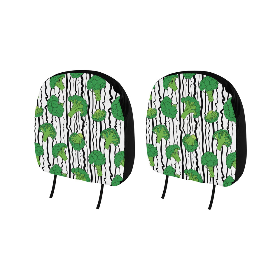 Cool Broccoli pattern Car Headrest Cover