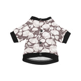 Garlic bulb dark background All Over Print Pet Dog Round Neck Fuzzy Shirt