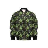 Green Peas Pattern Print Design 02 Kids' Boys' Girls' Bomber Jacket
