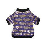 Beautiful japanese fan pattern All Over Print Pet Dog Round Neck Fuzzy Shirt