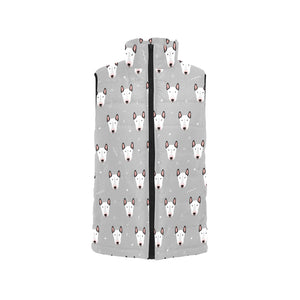 Bull Terrier Pattern Print Design 05 Men's Padded Vest