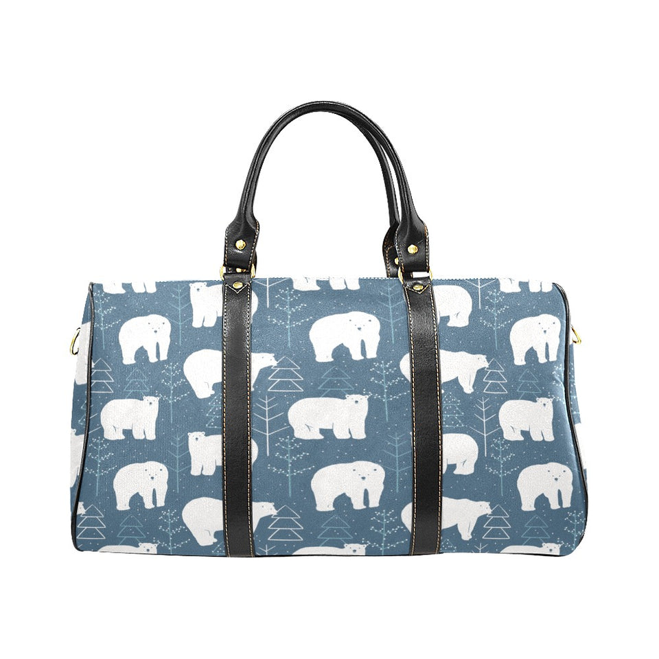 polar bear mother her child pattern Travel Bag