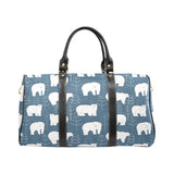 polar bear mother her child pattern Travel Bag