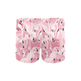 Pink flamingos pattern background Men's Swimming Trunks