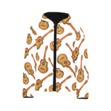 Paint Guitar Pattern Kids' Boys' Girls' Padded Hooded Jacket