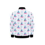 Sailboat anchor pattern Kids' Boys' Girls' Bomber Jacket