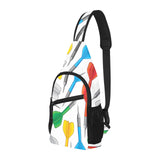 Darts Pattern Print Design 03 All Over Print Chest Bag