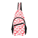 Lips Pattern Print Design 05 All Over Print Chest Bag
