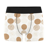 Gold Texture mushroom pattern Men's All Over Print Boxer Briefs Men's Underwear