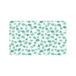 Green ginkgo leaves pattern Doormat
