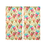 Colorful ice cream pattern Gauze Curtain