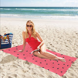 watermelon texture background Beach Towel