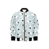 Sheep polka dot cloud pattern Kids' Boys' Girls' Bomber Jacket