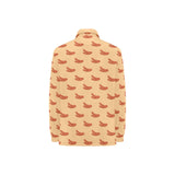 Sausage Pattern Print Design 03 Women's Long Sleeve Polo Shirt