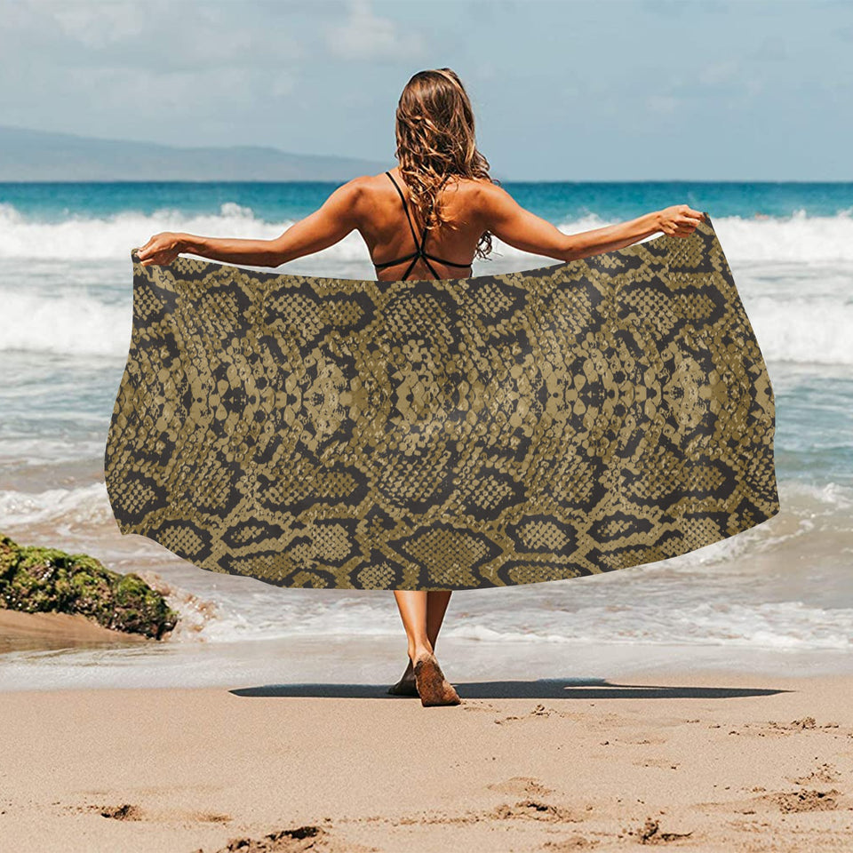 Snake skin pattern Beach Towel