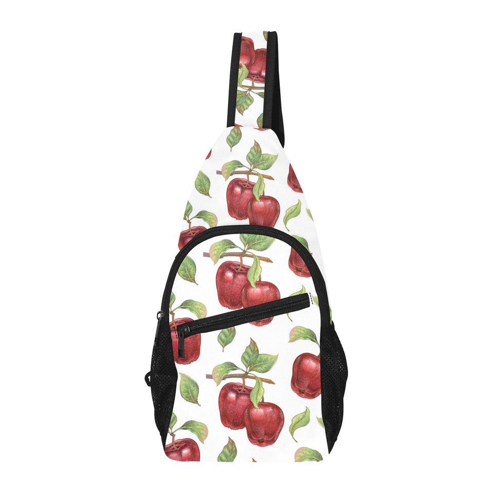 Red apples pattern All Over Print Chest Bag