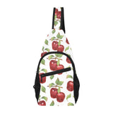 Red apples pattern All Over Print Chest Bag